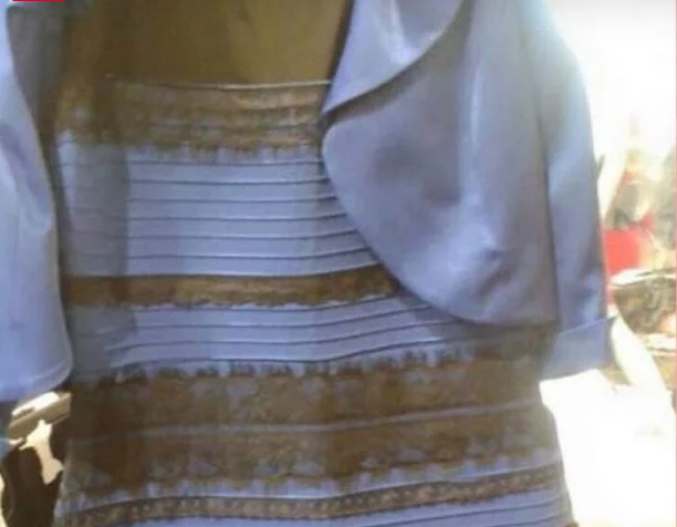 White and gold or blue and black dress internet sensation dress
